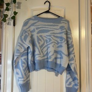 Blue Tie Dye Shein sweater